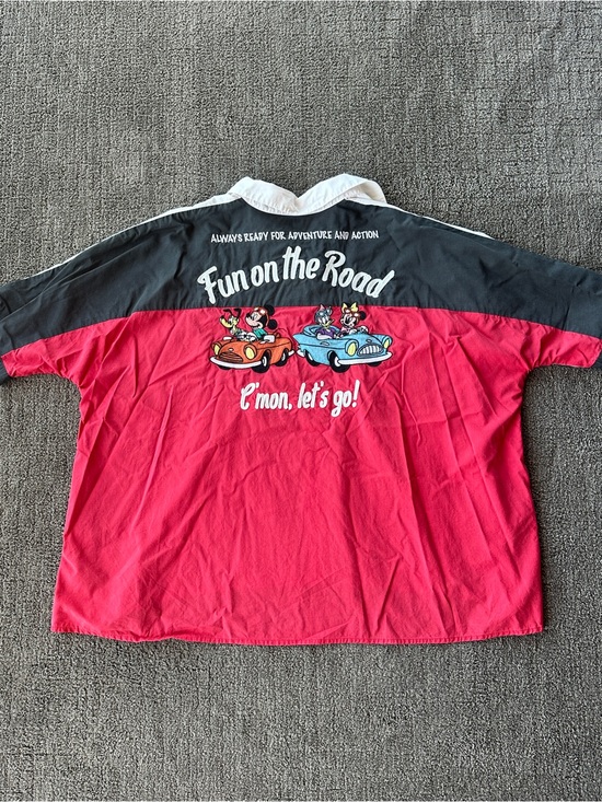 Disney Other - Disney Mickey Minnie Fun on the Road Embroidered Button Down Shirt OS